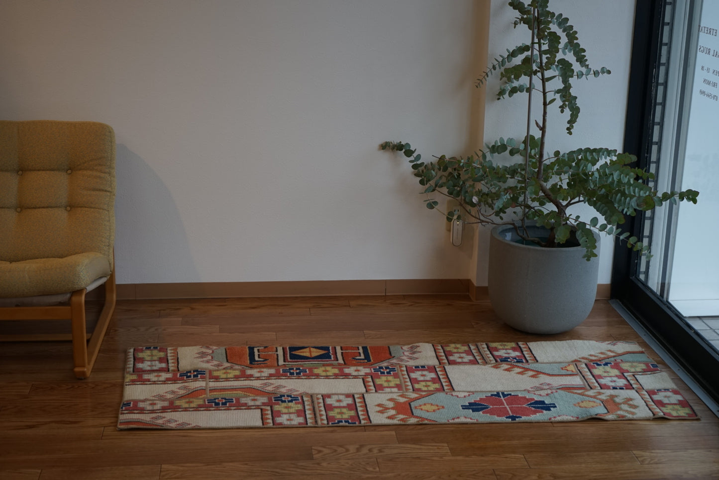 Türkiye Old Oushak PatchWork Runner Colorful 1970年代 165.5 × 58 cm No.TR25292