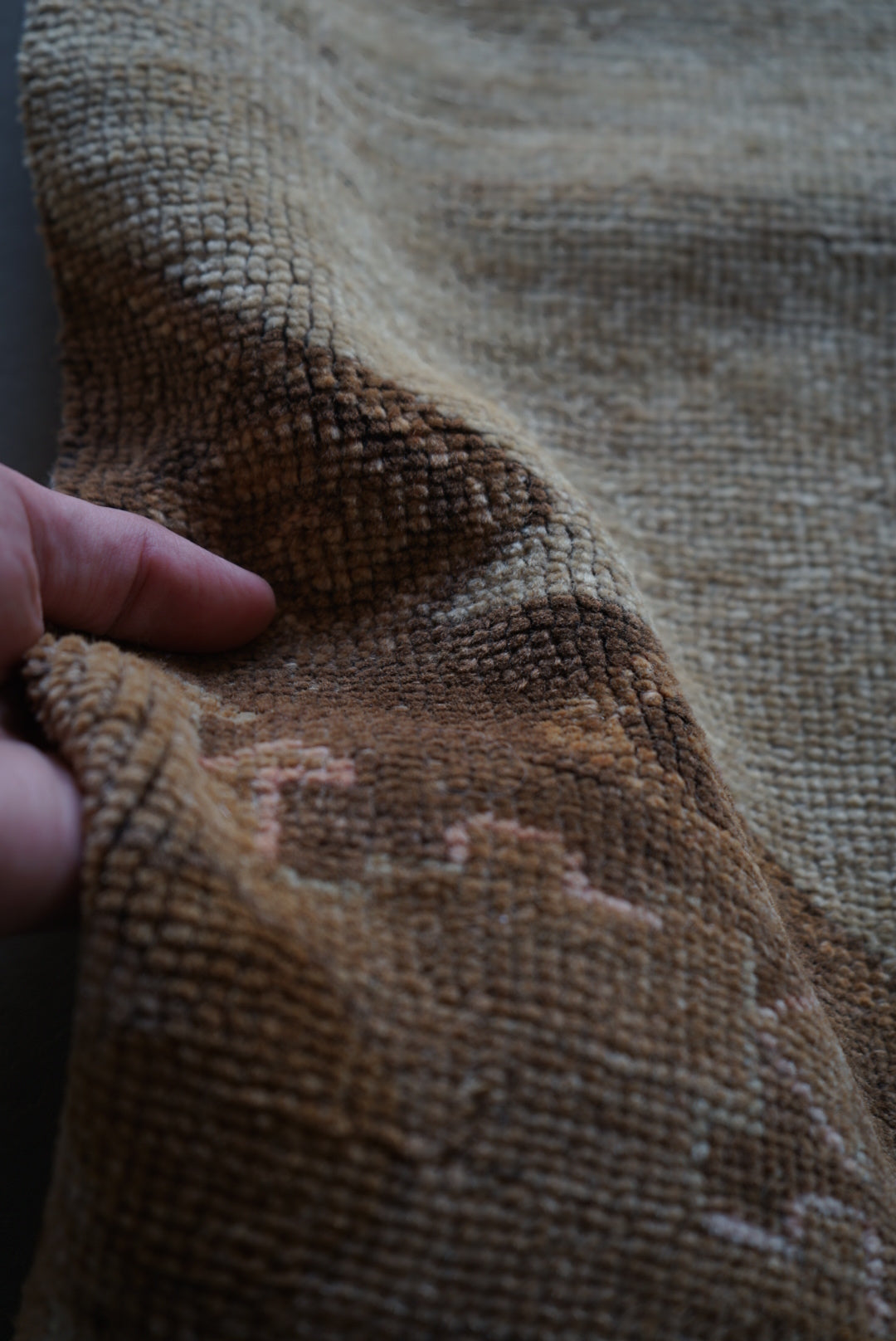 Türkiye Old Oushak Camel Beige 77 × 45 cm No.TR25304