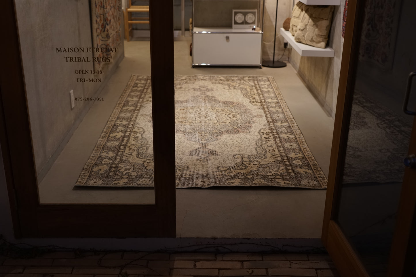 TURKEY OLD ISPARTA MOSS GREY 1970年代 251 × 146 cm No.TR25214