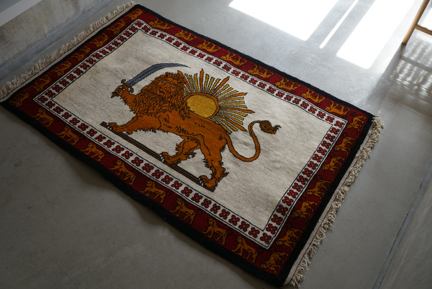 IRAN NEW SHIRAZ QASHQAI LION GABBEH 160 × 102 cm