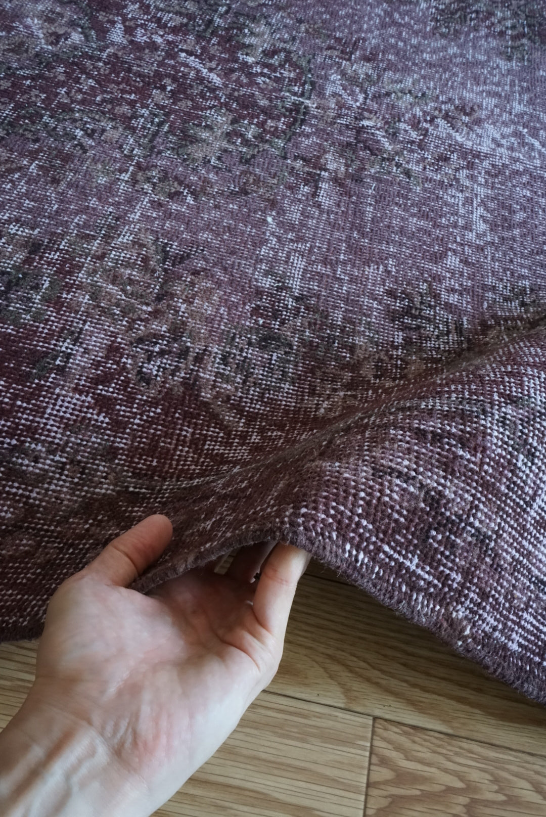 Türkiye Old Isparta Overdye Purple 1970年代 cm No.TR25470