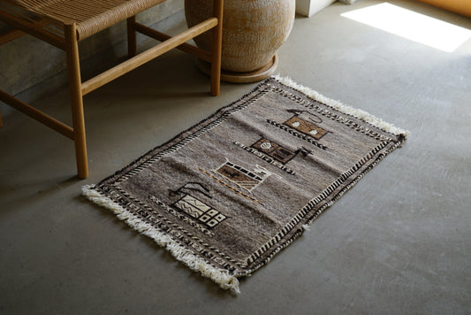 IRAN NEW SHIRAZ QASHQAI KILIM VANI 79 × 52 cm【No.3】