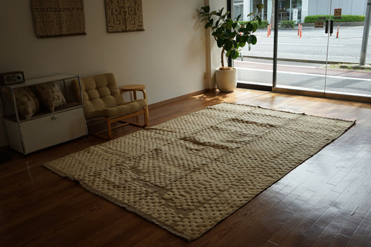 店頭販売 ORIGINAL IRAN QASHQAI KILIM LIVING MAIN SIZE " LAND " 300 × 200 cm