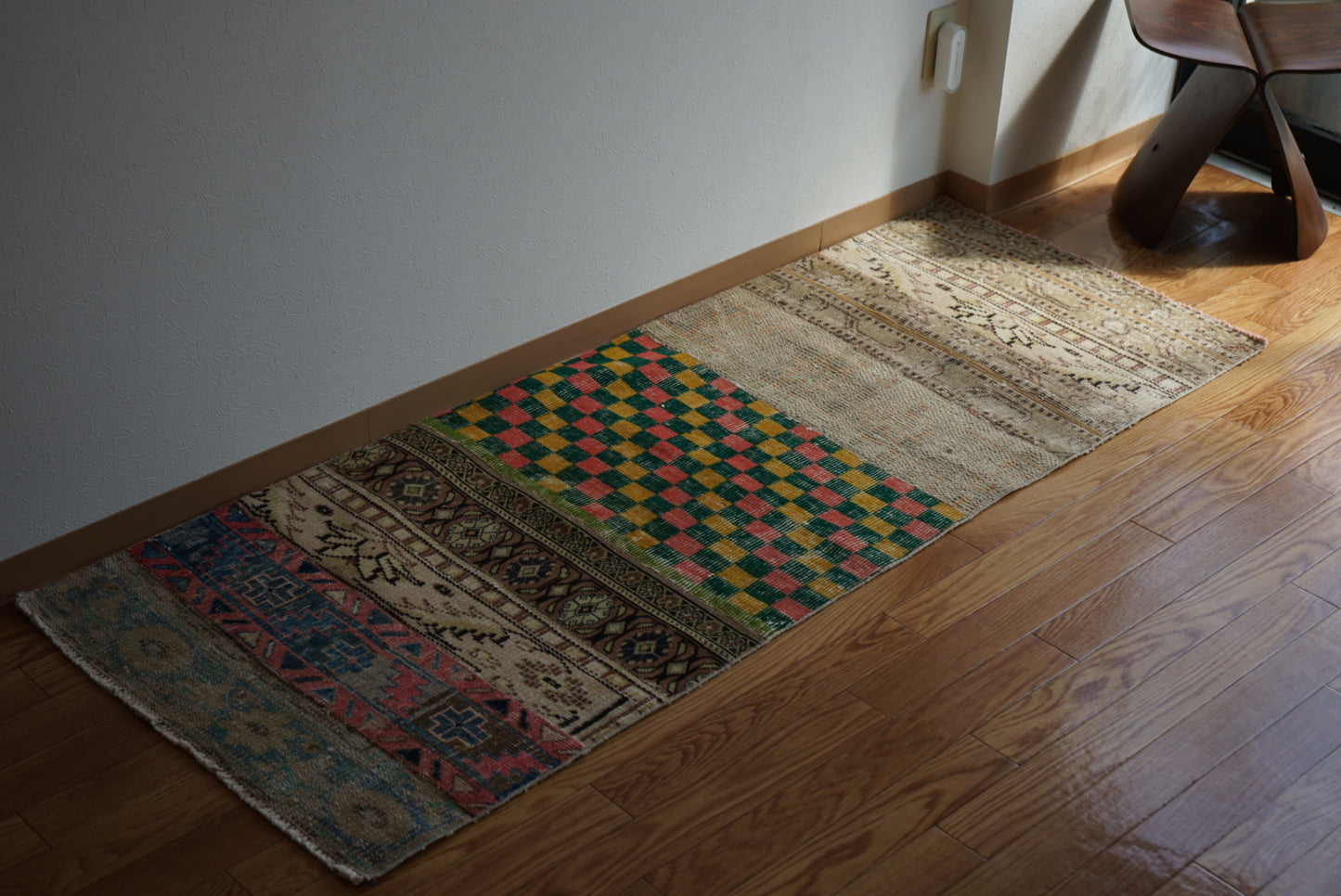 Türkiye Old Isparta Patchwork Runner Size 1970年代 176 × 69 cm No.TR25236