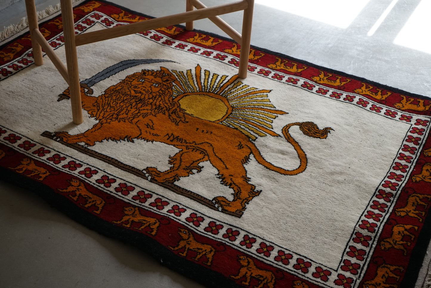 IRAN NEW SHIRAZ QASHQAI LION GABBEH 160 × 102 cm