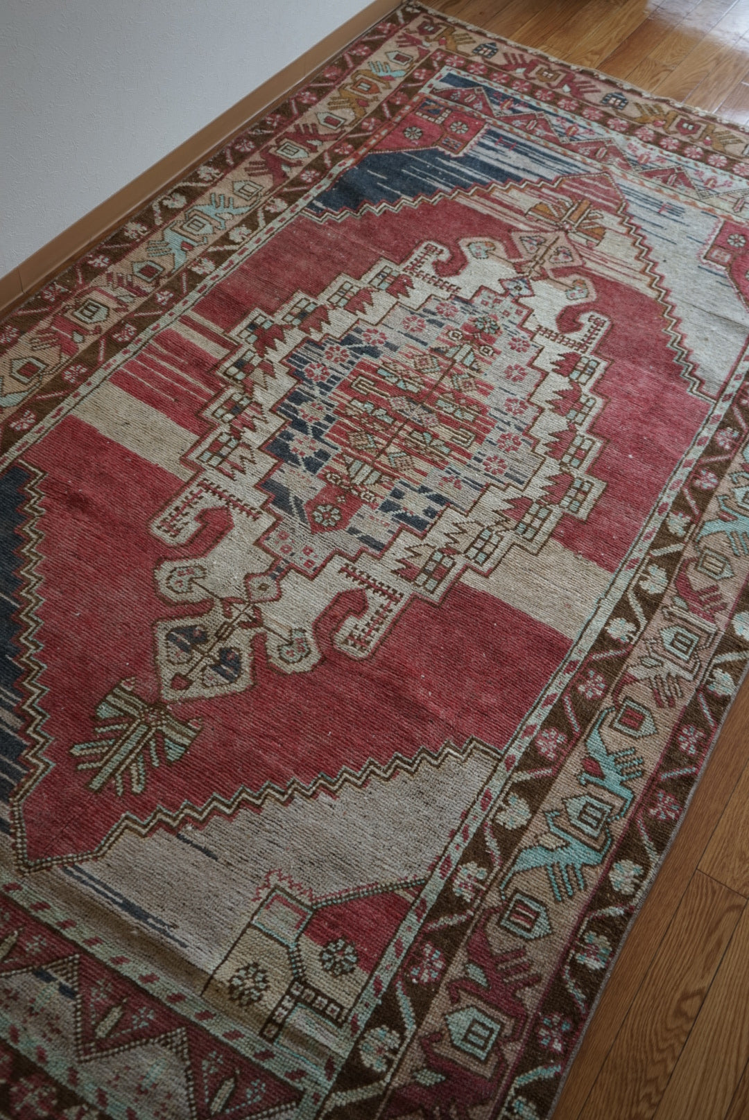 Türkiye Old Kayseri Medallion Modern Color 1970年代 257 × 145 cm No.TR25390