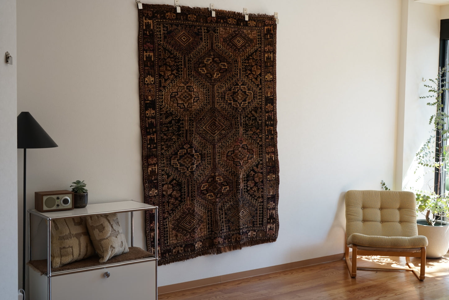 店頭販売 Iran Antique Shiraz Khamseh Dolkhani 1770年代 186 × 131 cm