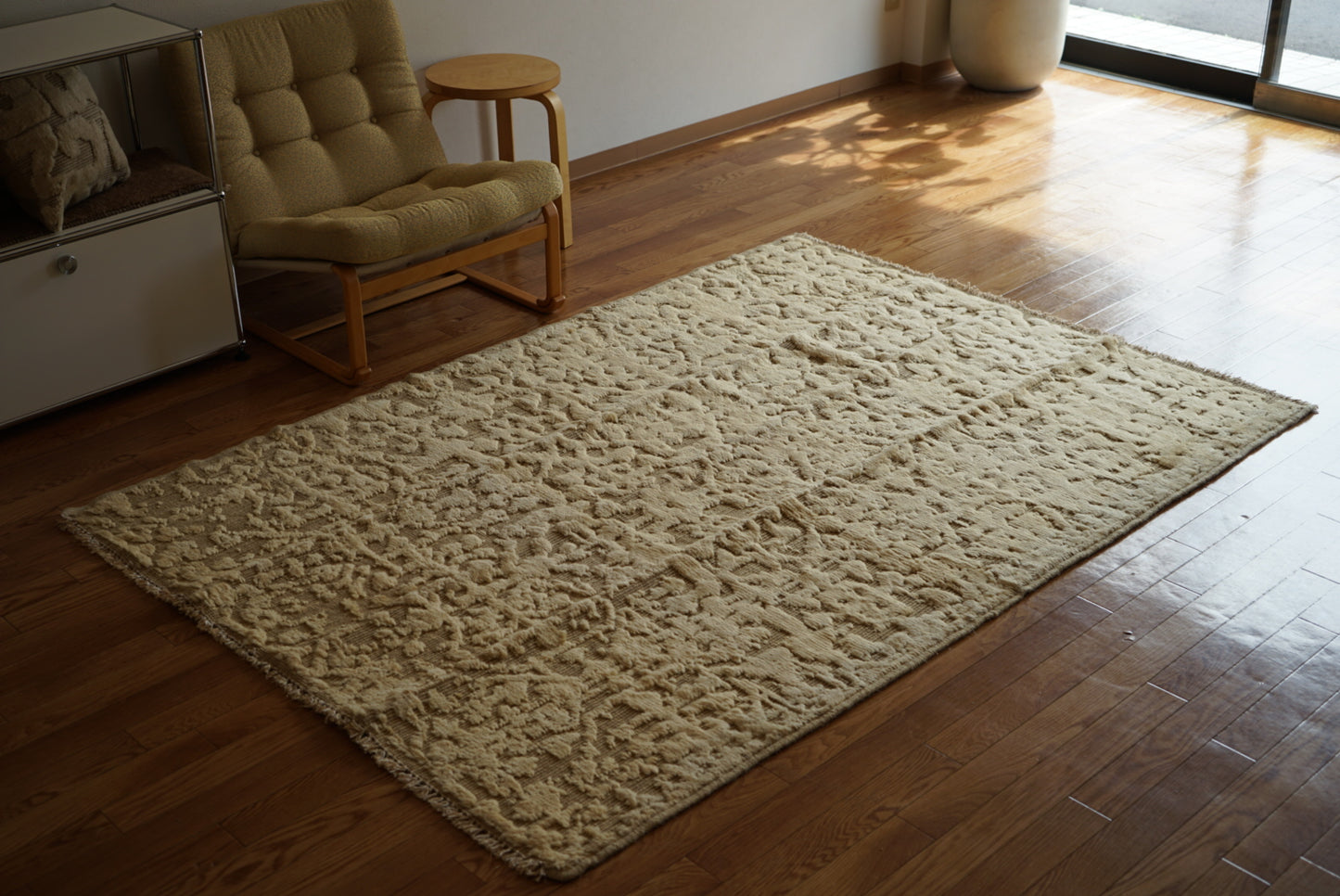 店頭販売 ORIGINAL IRAN QASHQAI KILIM LIVING SIZE " LIFE " 190 × 140 cm