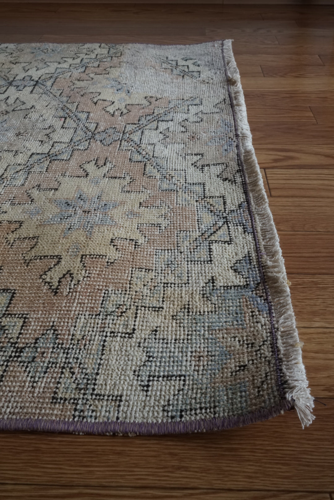 Türkiye Old Isparta Runner Beige , Blue Mix 1970年代 229 × 98 cm No.TR25471