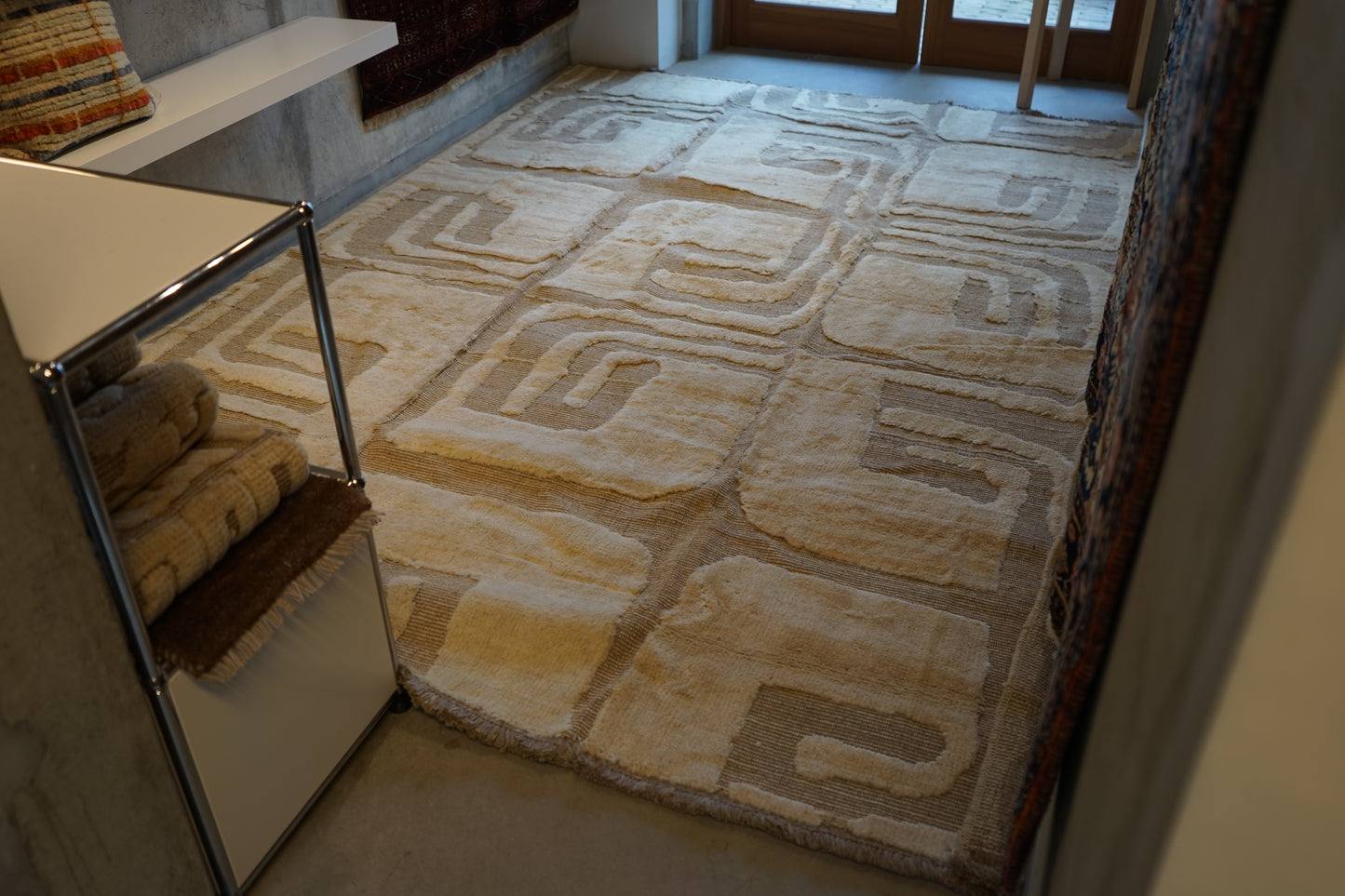 店頭販売 ORIGINAL IRAN  QASHQAI KILIM LIVING MAIN SIZE " PERSIA " 300 × 200 cm