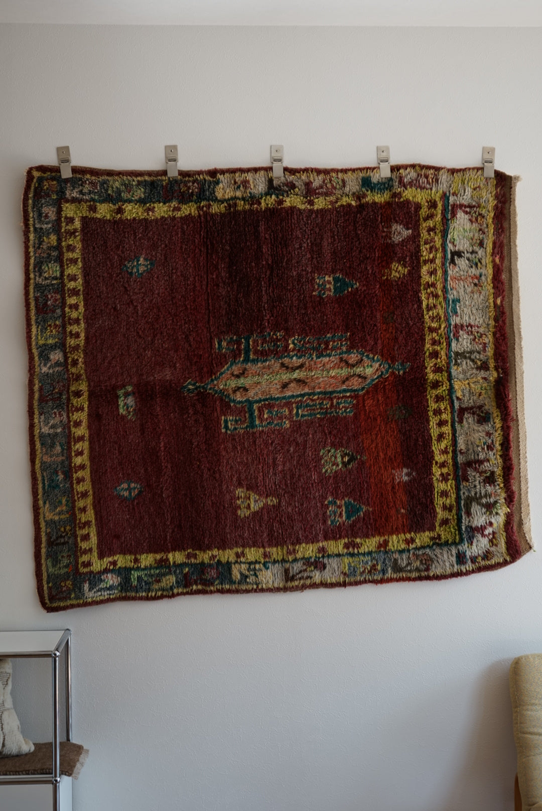TRIBAL RUG TURKEY OLD OUSHAK 1965年代 154 × 133 cm No.TR25193