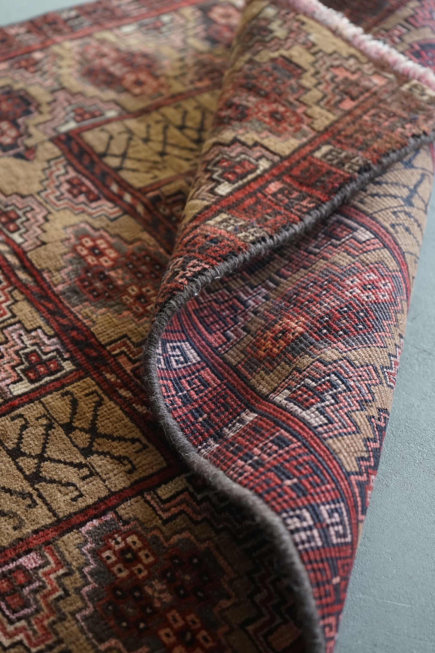 AFGHANISTAN OLD TURKMEN PARDA 1955年代 103 × 71 cm No.AF2514