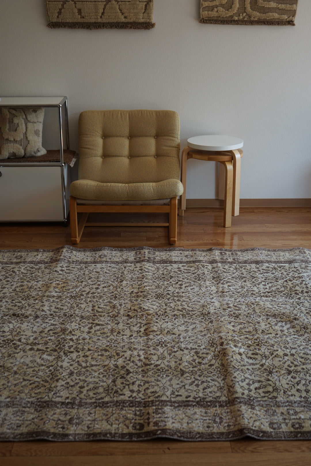 Türkiye Old Isparta Goldenbeige , Brown 1970年代 263 × 162 cm No.TR25404