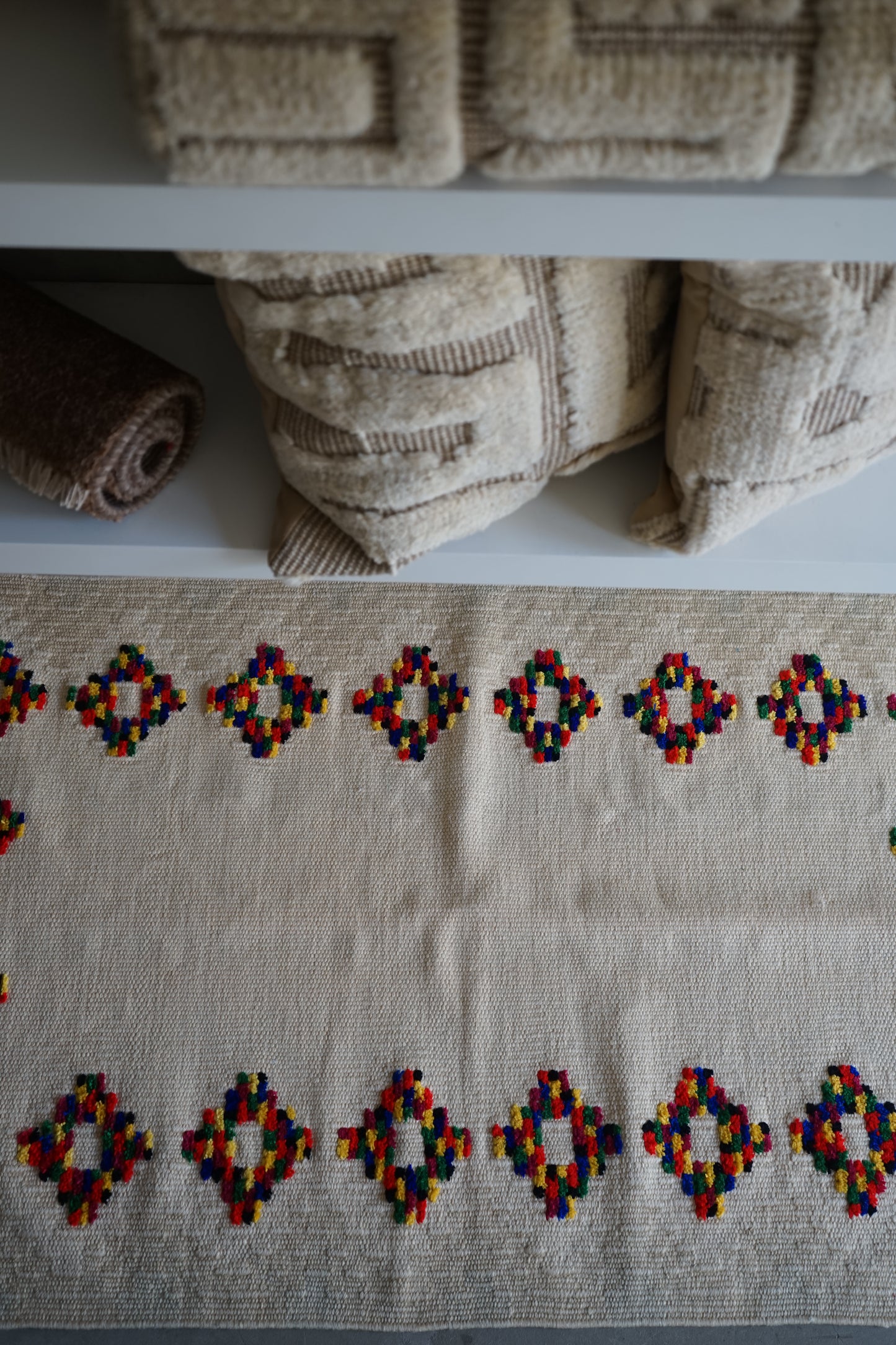 TURKEY VINTAGE KILIM DOT FLOWER 1980年代 125 × 80 cm No.TR25195