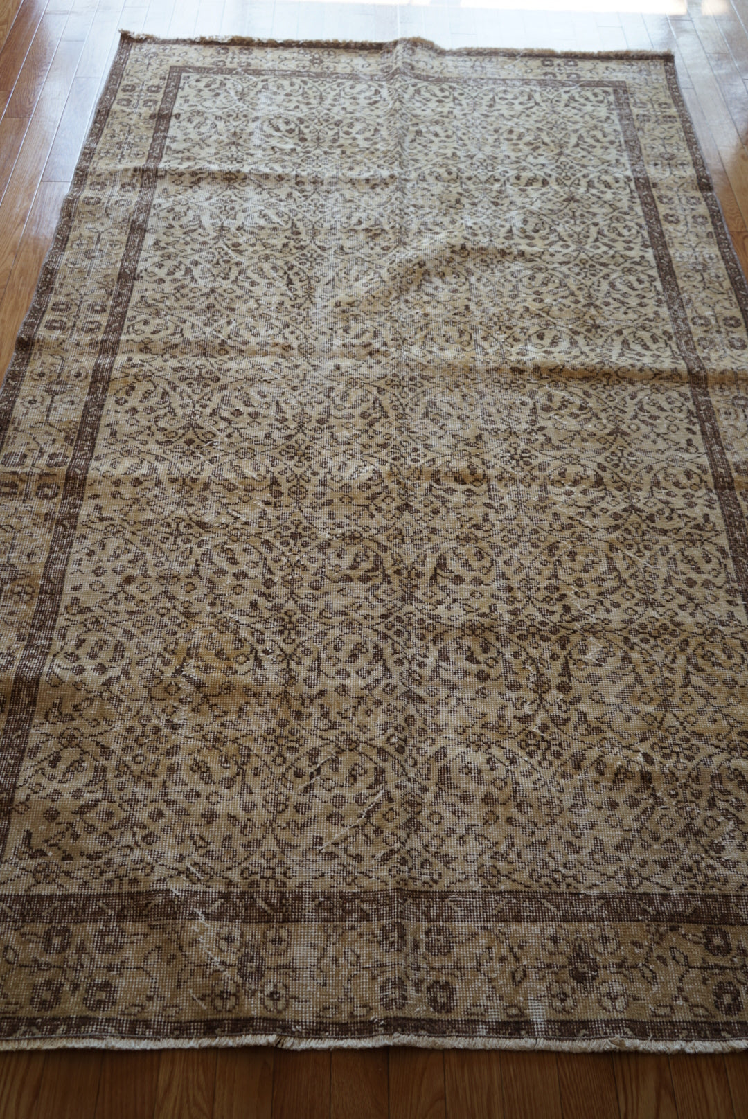 Türkiye Old Isparta Goldenbeige , Brown 1970年代 263 × 162 cm No.TR25404