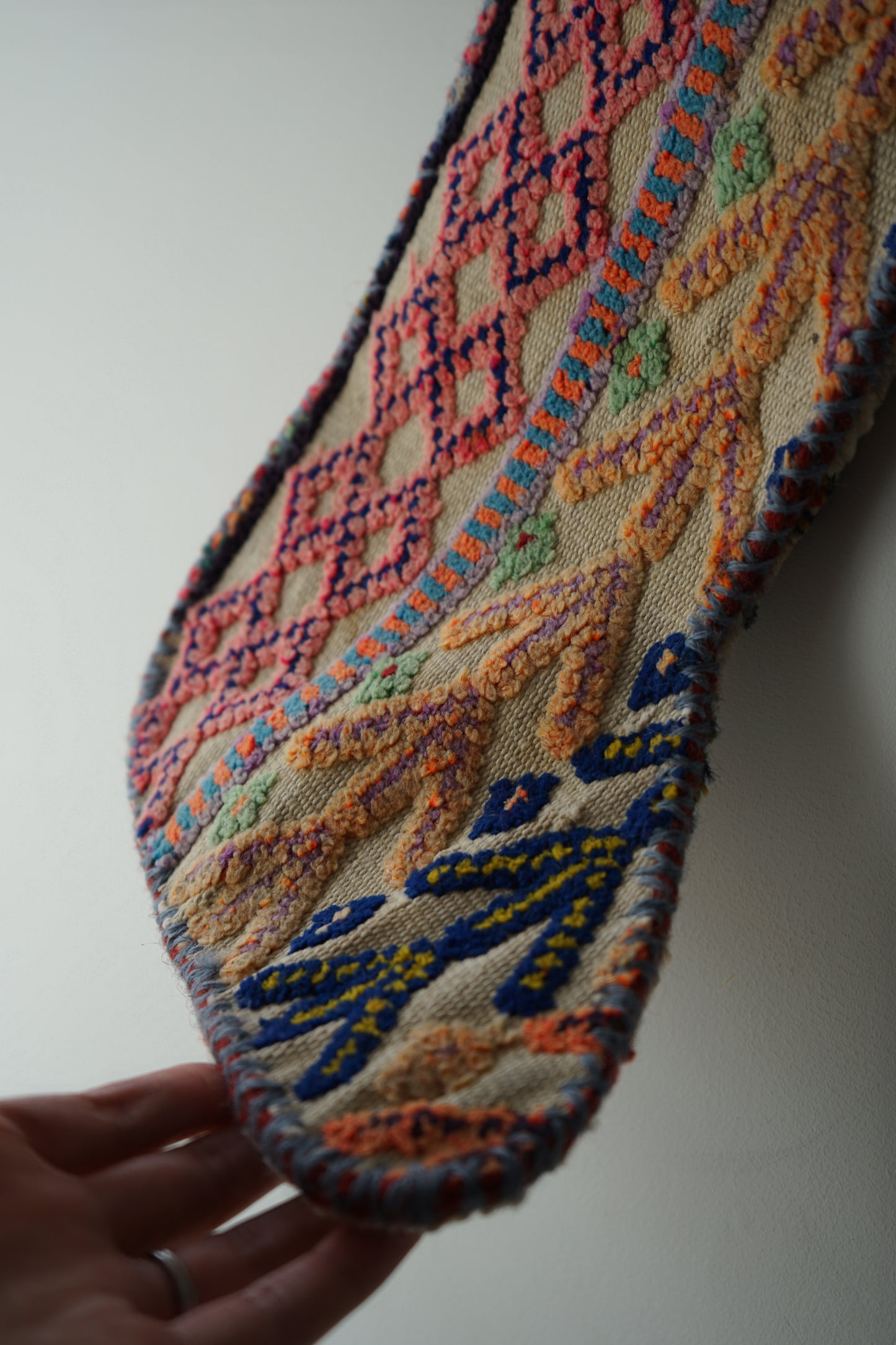 IRAN OLD-ANTIQUE CHRISTMAS SANTA SOCKS 39 × 25 cm NO.41