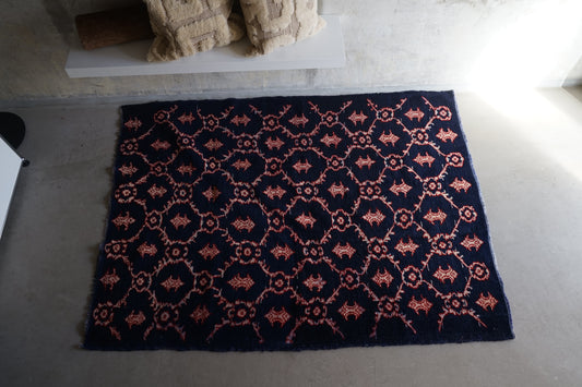 TURKEY OLD ISPARTA NAVY 1970年代 165 × 124 cm No.TR25211