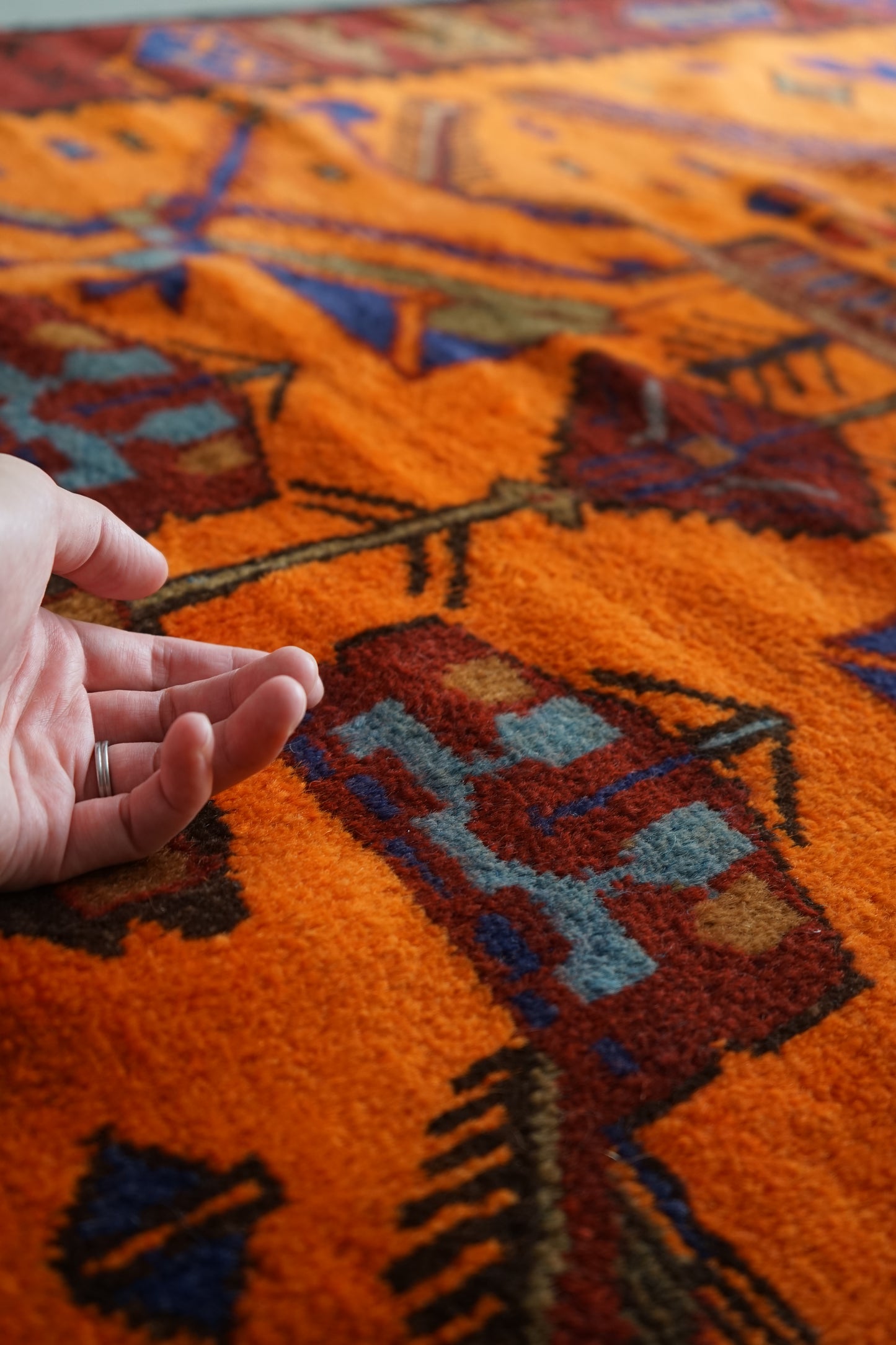 AFGHANISTAN VINTAGE BALUCH 1980-1985年 216 × 129 cm