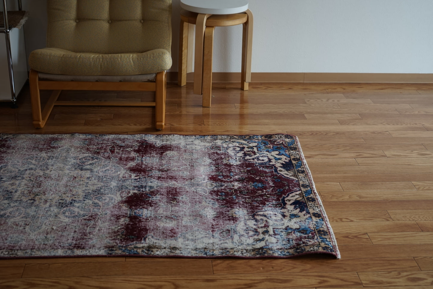 Türkiye Old Isparta Wine Red 1970年代 202 × 99 cm No.TR25254