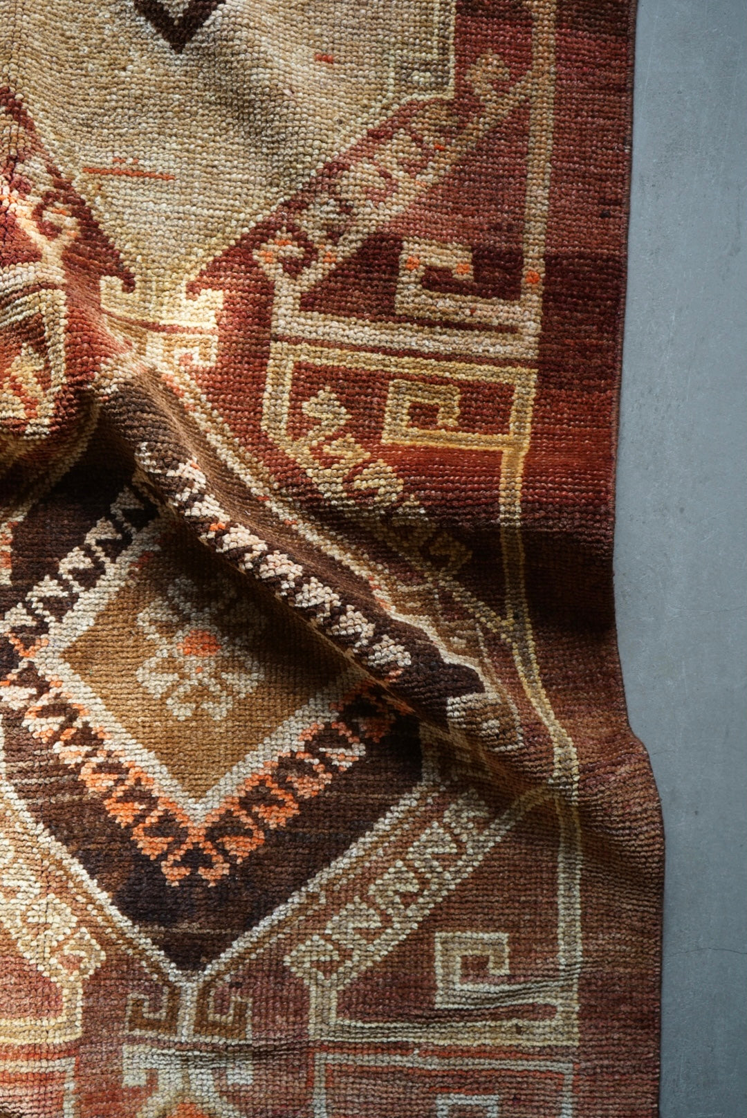 TURKEY VINTAGE ANATORIA BROWN 1980年代 256 × 155 cm No.TR25157