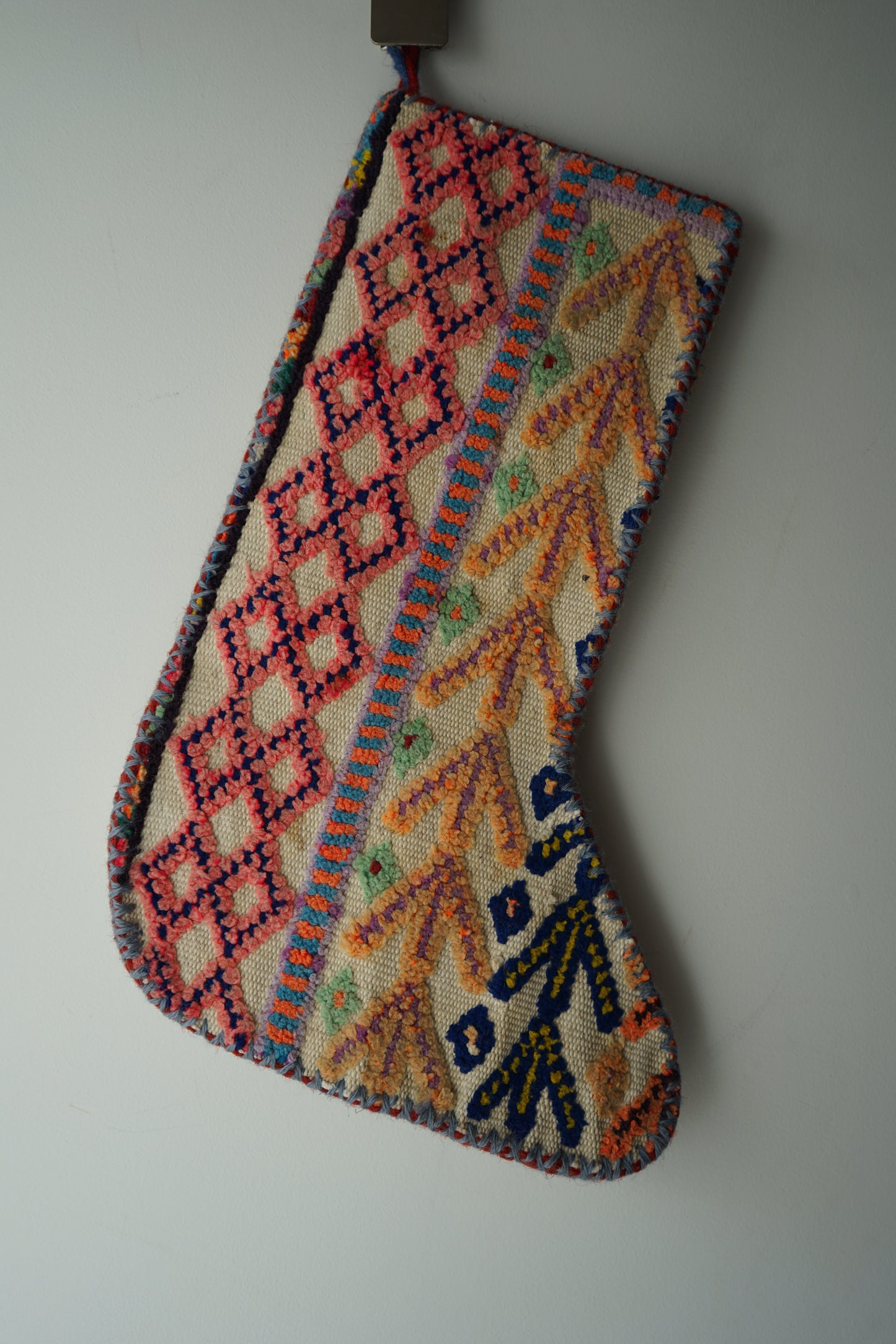 IRAN OLD-ANTIQUE CHRISTMAS SANTA SOCKS 39 × 25 cm NO.41