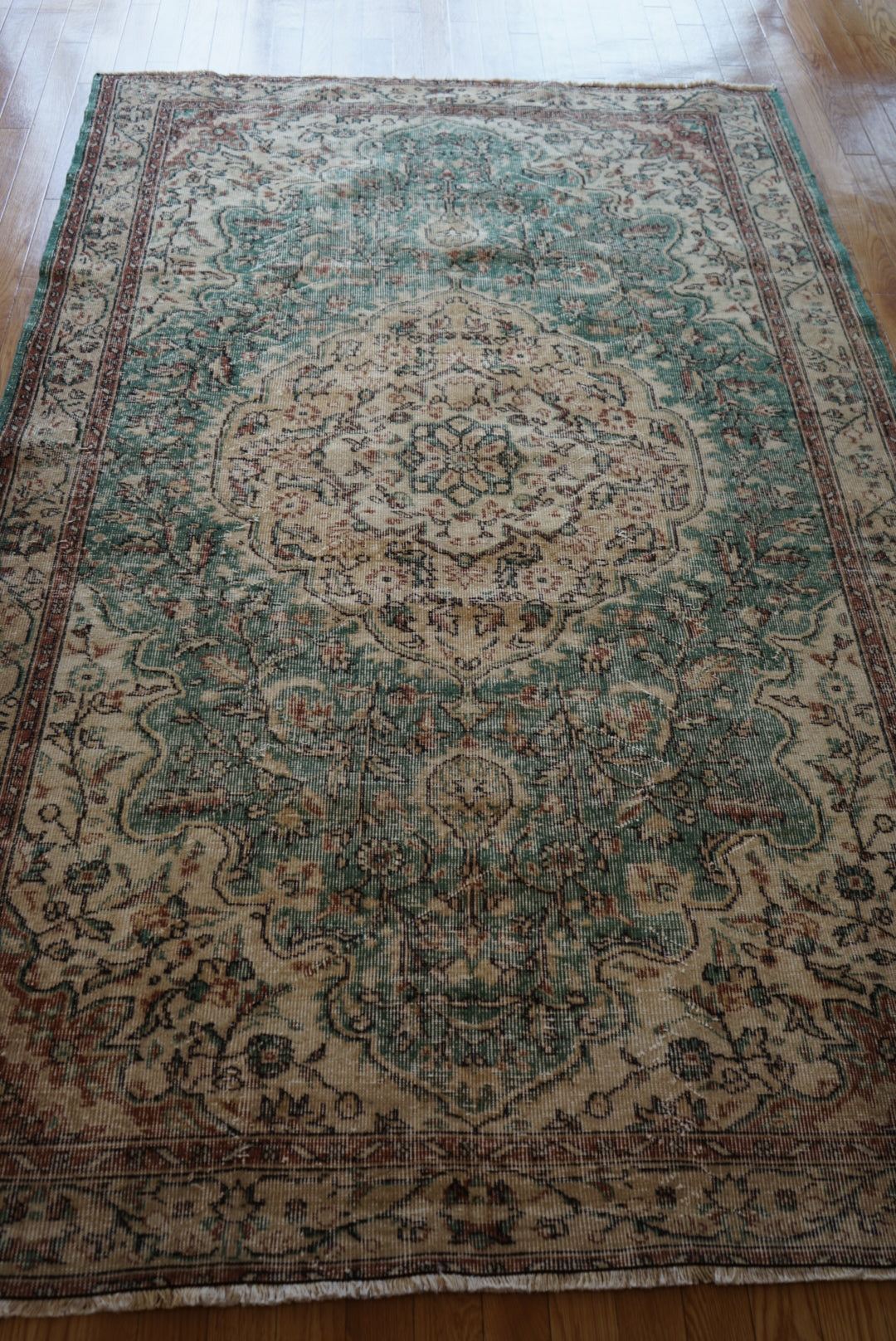 Türkiye Old Isparta EmeraldGreen 1970年代 267 × 169 cm No.TR25275