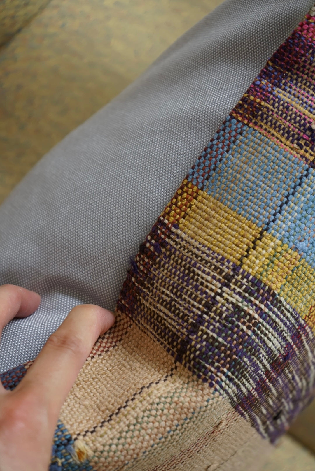 Türkiye Old Kilim Cushion Cover Mix Color 40 × 40 cm No.TR25439