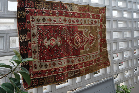 TURKEY OLD SIVAS KILIM SELJUK 1950-1960年代 173 × 103 cm