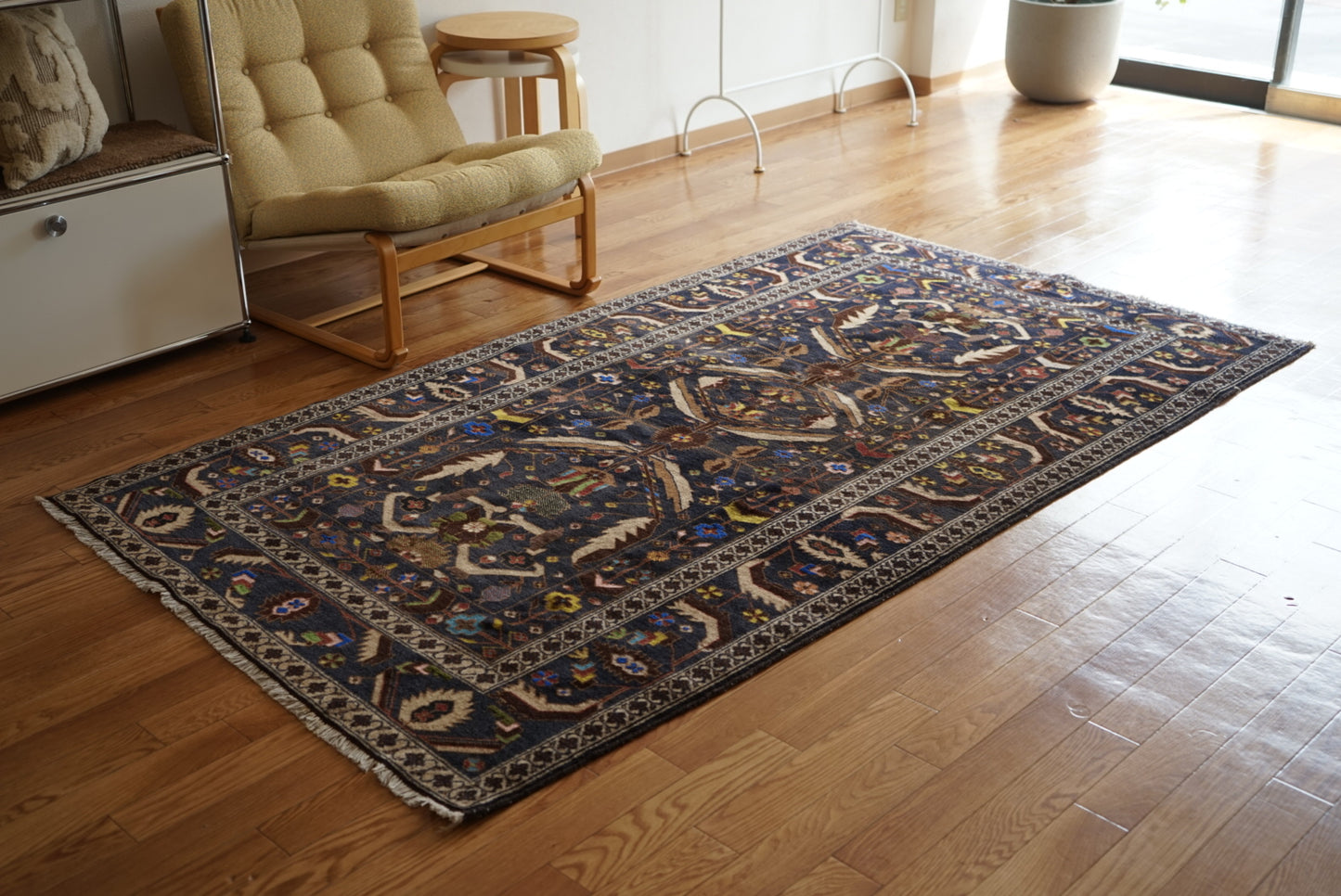 Afghanistan Vintage Baluch Zakani Midnight Navy 1980年代 215 × 121.5 cm No.AF2528
