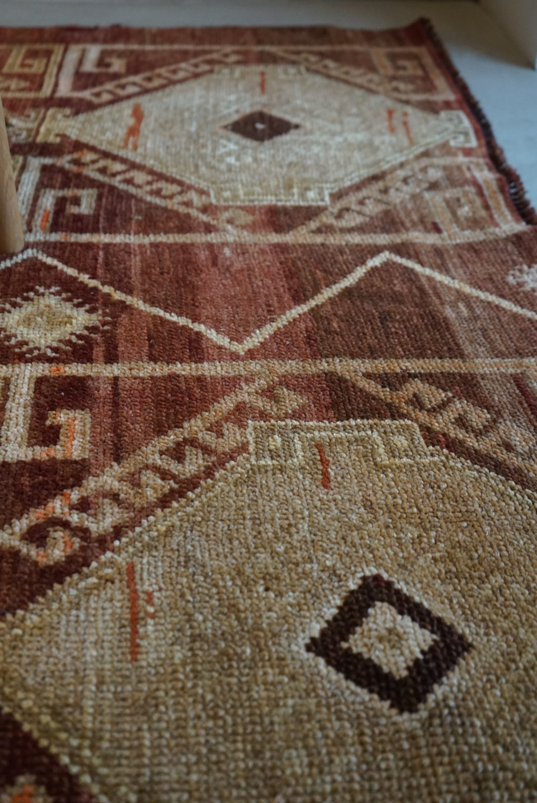 TURKEY VINTAGE ANATORIA BROWN 1980年代 256 × 155 cm No.TR25157