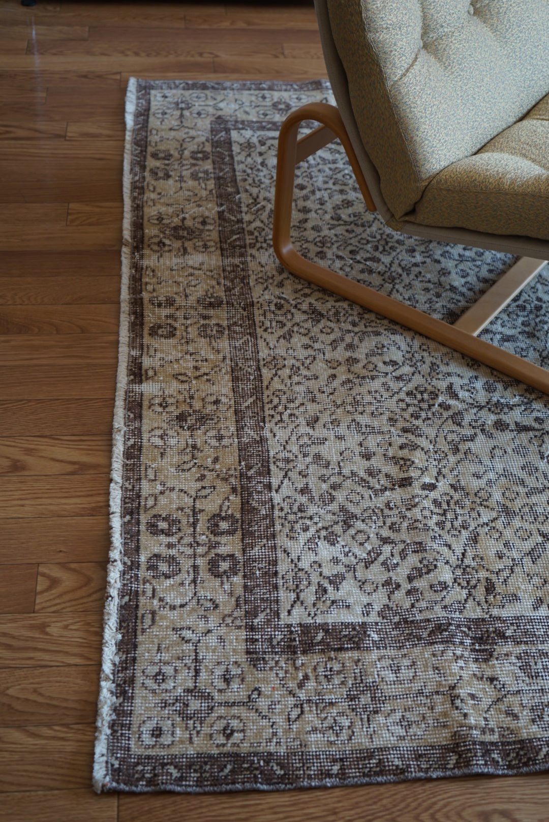 Türkiye Old Isparta Goldenbeige , Brown 1970年代 263 × 162 cm No.TR25404