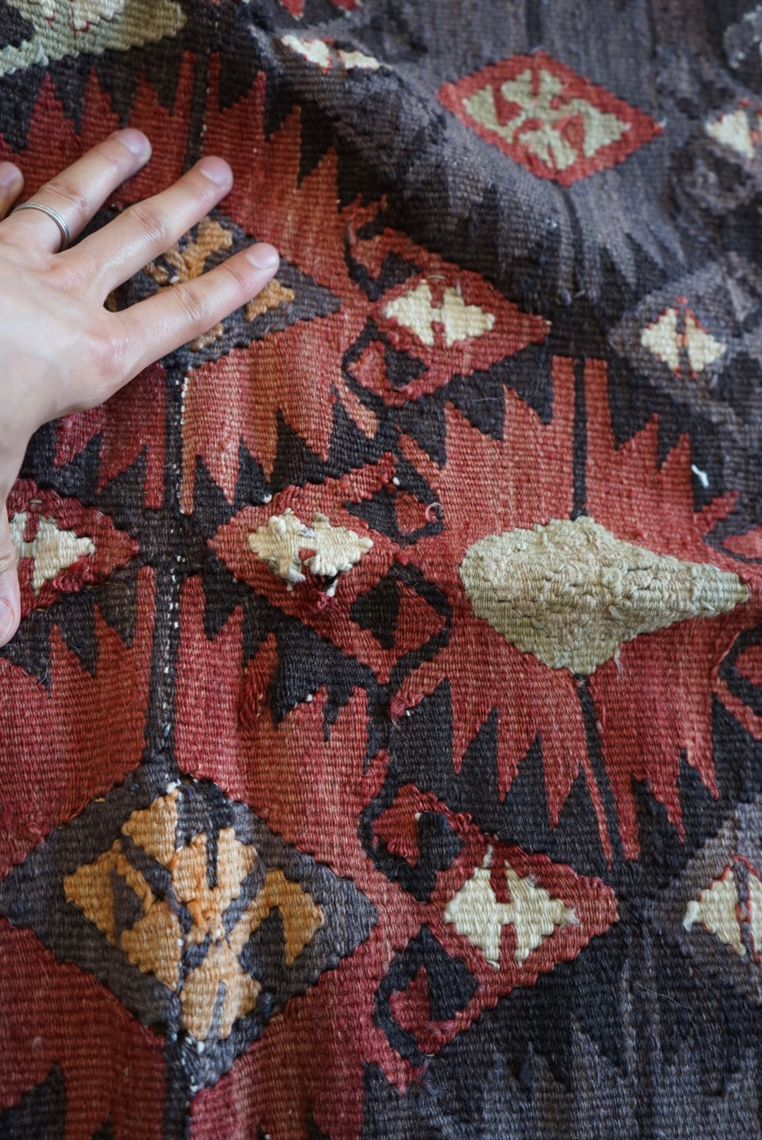 Türkiye Old Kilim 155 × 123 cm No.TR25334