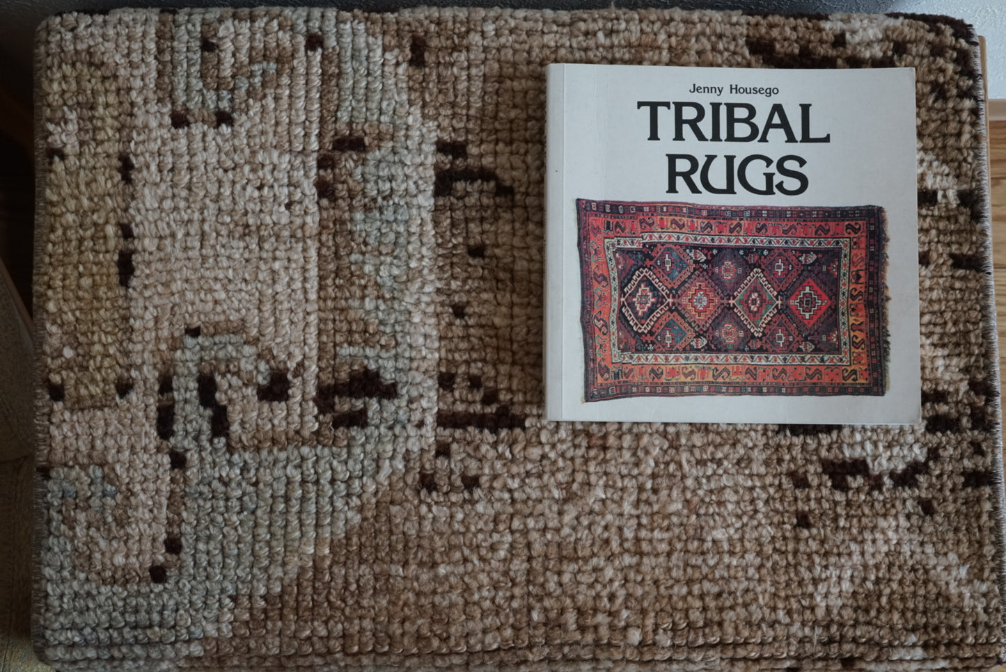 Türkiye Old Oushak Beige , Brown 1970年代 115 × 53 cm No.TR25499 / 国内送料無料