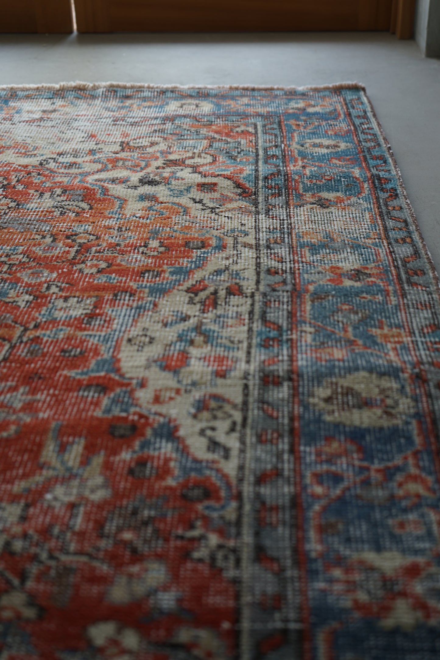 TURKEY OLD ISPARTA TURQUOISE RED 1970年代 261 × 155 cm No.TR25212