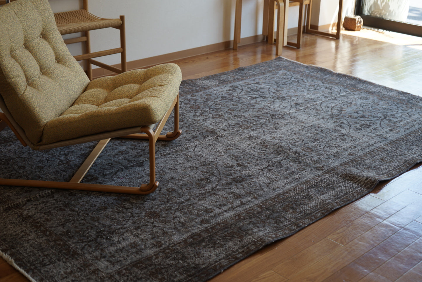 Türkiye Old Isparta Gray , Brown Overdye 1960年代 259 × 162.5 cm No.TR25403