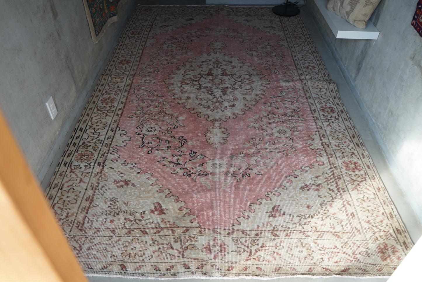 Türkiye Old Isparta Pink 1970年代 312 × 182 cm No.TR25266