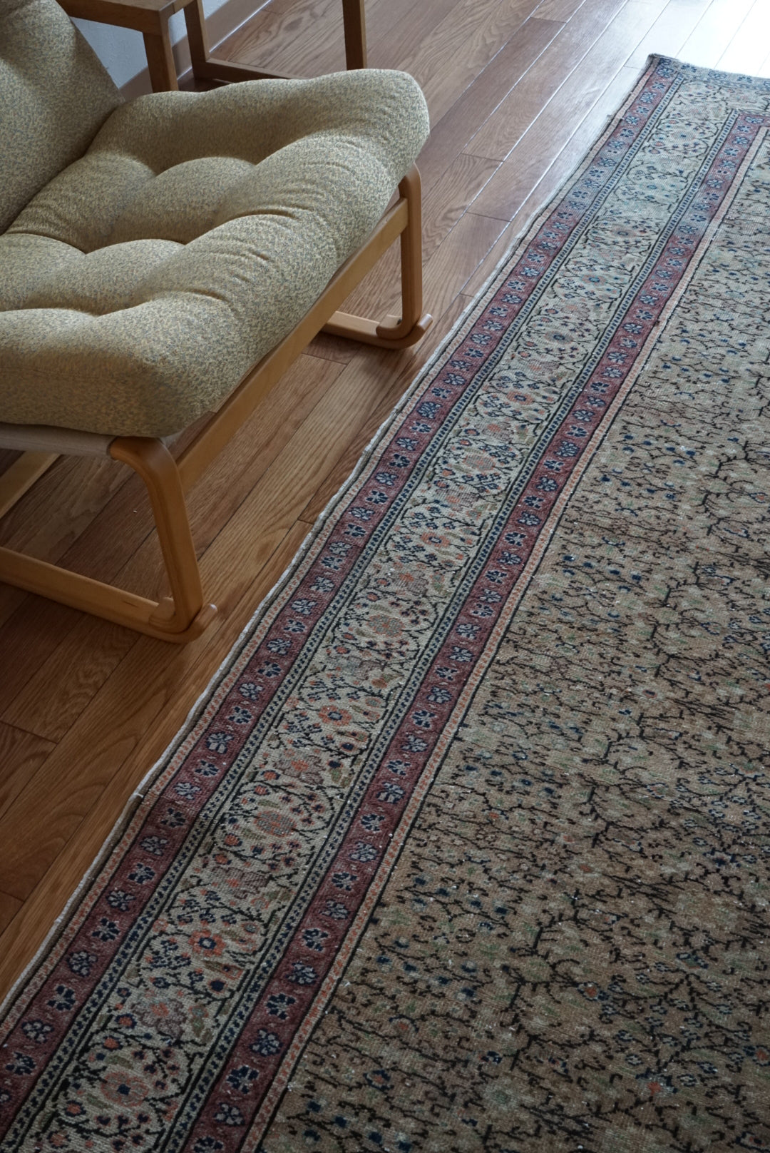 Türkiye Old Kayseri Beige , Rose 1960年代 218 × 150 cm No.TR25494 / 国内送料無料