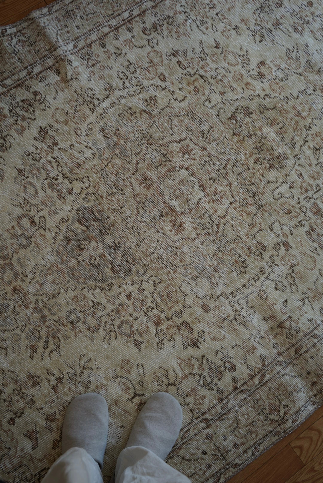 Türkiye Old Isparta Medallion Sweet Beige 1960年代 262.5 × 159.5 cm No.TR25401