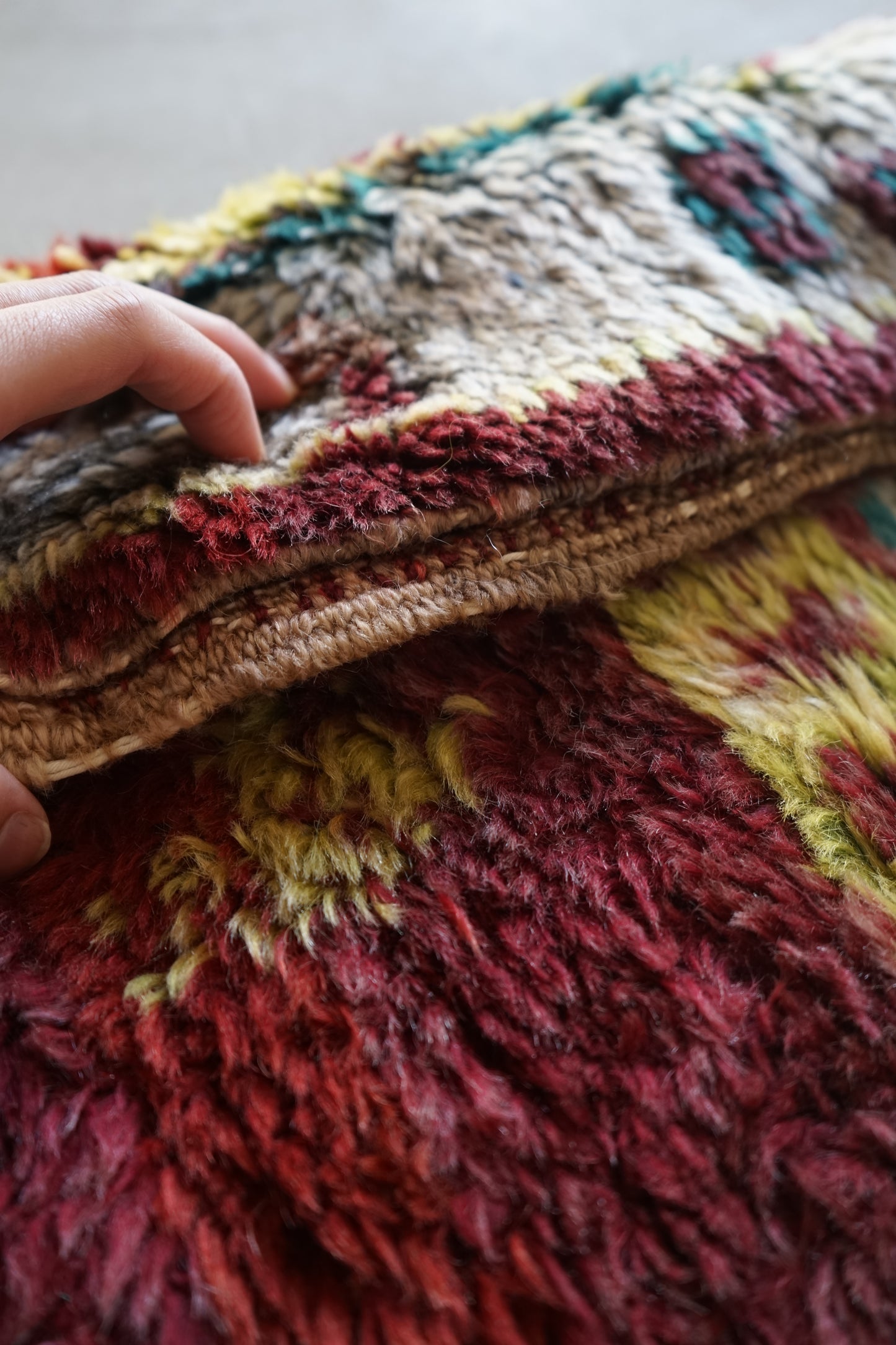 TRIBAL RUG TURKEY OLD OUSHAK 1965年代 154 × 133 cm No.TR25193