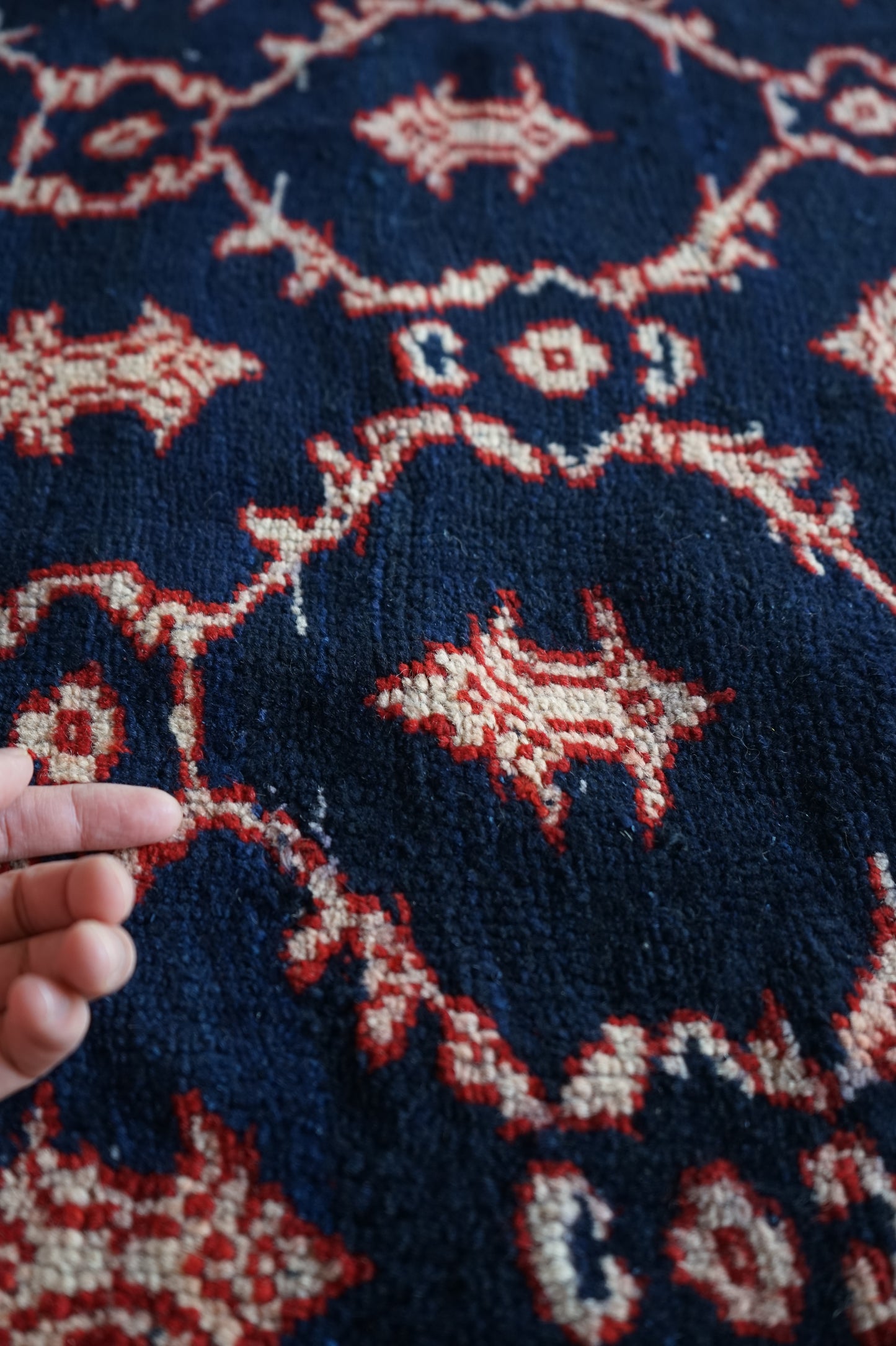 TURKEY OLD ISPARTA NAVY 1970年代 165 × 124 cm No.TR25211