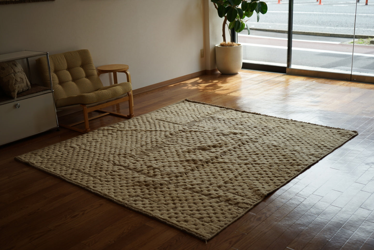店頭販売 ORIGINAL IRAN QASHQAI KILIM LIVING SIZE " LAND " 200 × 200 cm