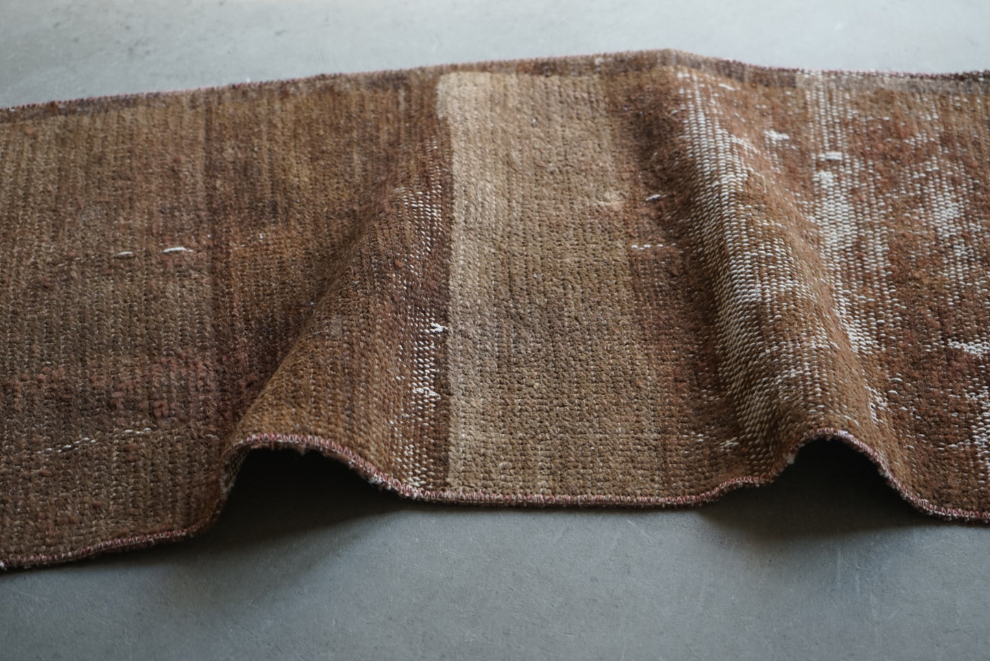 Türkiye Old Oushak Brown Runner size 1970年代 114 × 47 cm No.TR25250