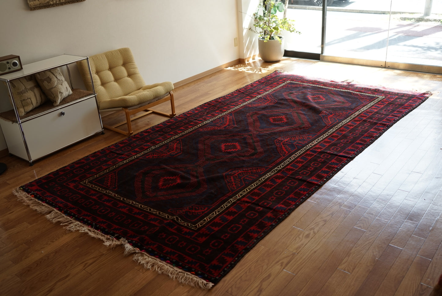 Afghanistan Vintage Baluch Zanjir 1980年代 358 × 190 cm  No.AF2530