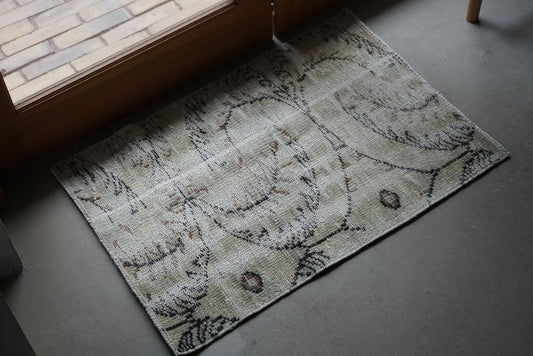 Türkiye Old Isparta SageGreen DoorSize 1970年代 79 × 55 cm No.TR25288