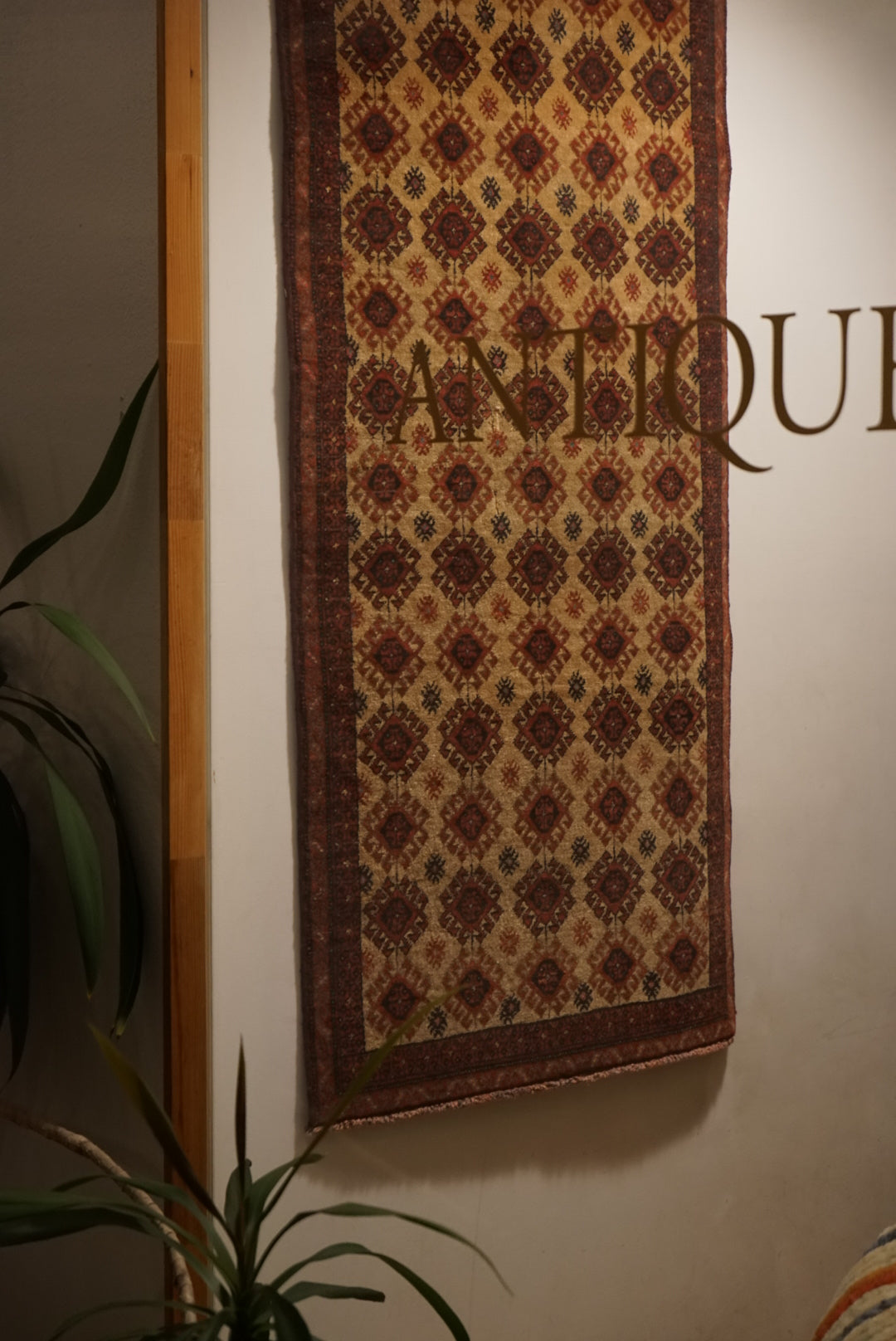 Türkiye Old Oushak Beige Runner size 1970年代 133 × 58.5cm No.TR25242