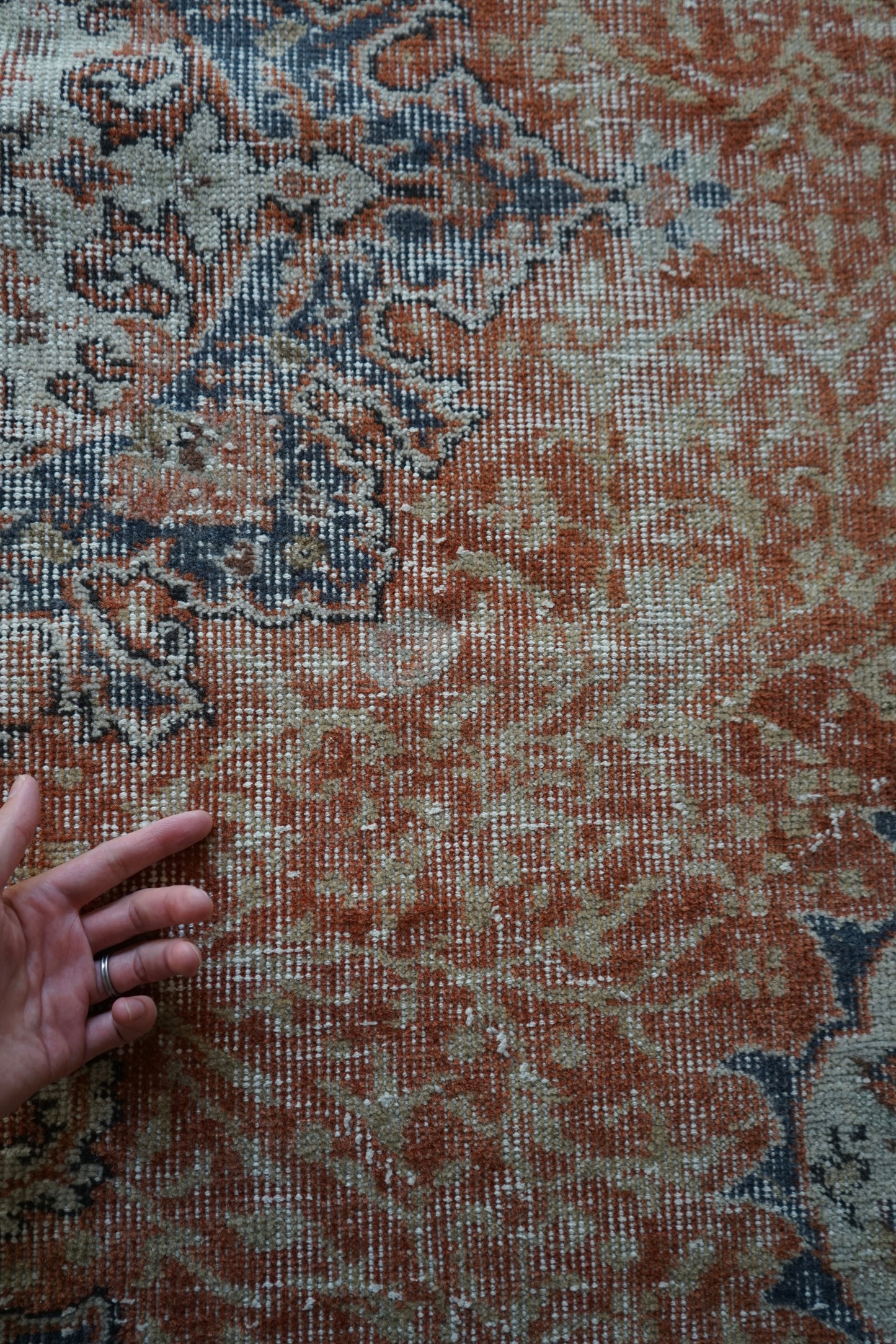 TURKEY OLD ISPARTA ORANGE 1970年代 272 × 161 cm No.TR25198