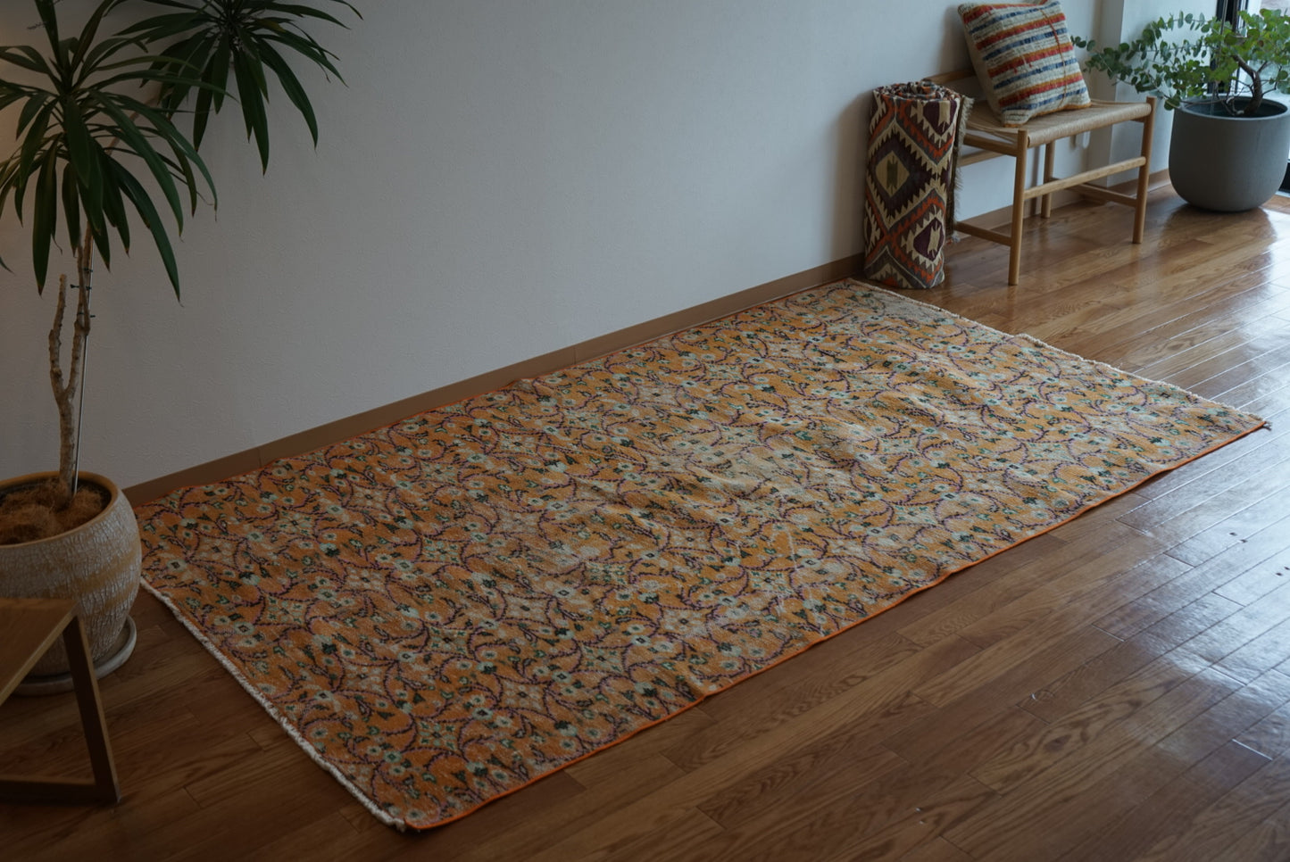 TURKEY OLD ISPARTA CALLOT ORANGE 1970年代 232 × 140 cm No.TR25149
