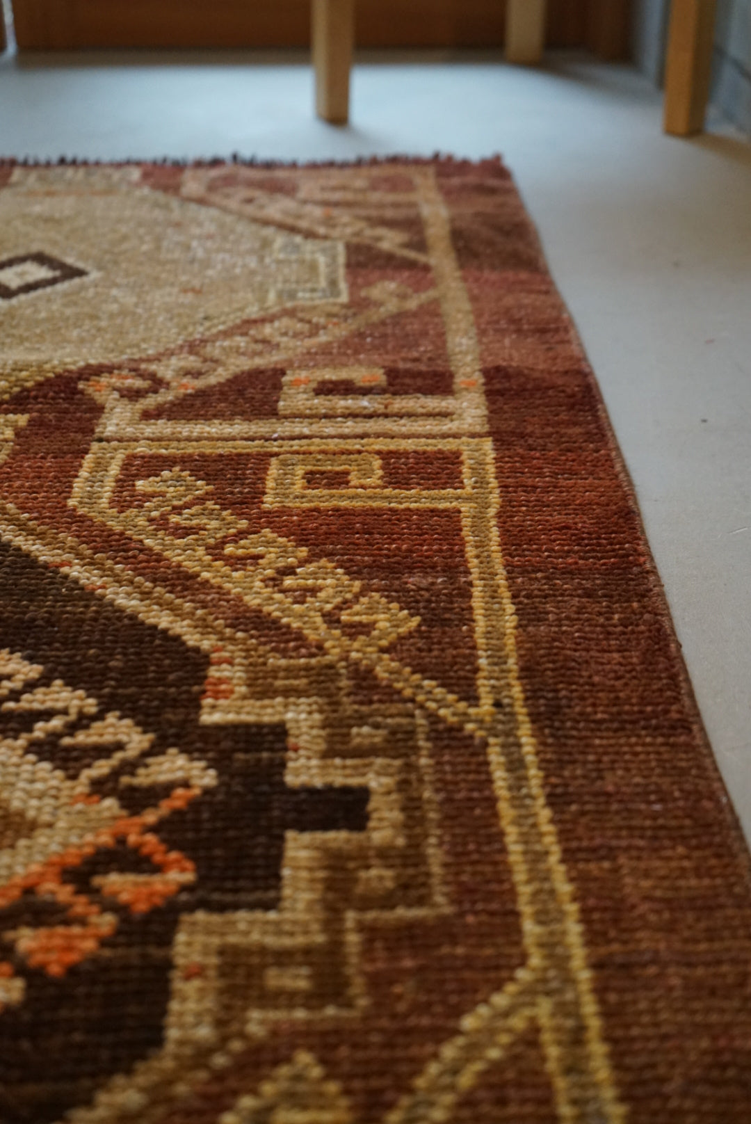 TURKEY VINTAGE ANATORIA BROWN 1980年代 256 × 155 cm No.TR25157