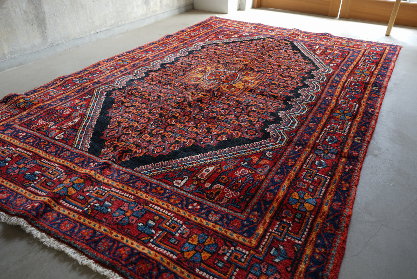 店頭販売 IRAN ANTIQUE ZANJAN 1920年代 220 × 135 cm