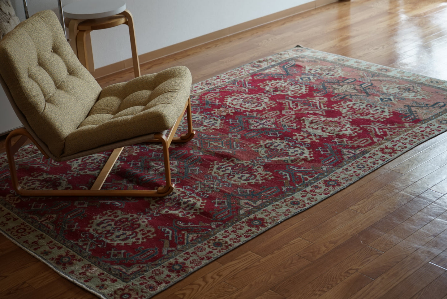 Türkiye Old Isparta RosePink 1960年代 251 × 147 cm No.TR25377